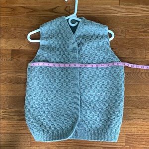 Beautiful Grey Knitted Vest